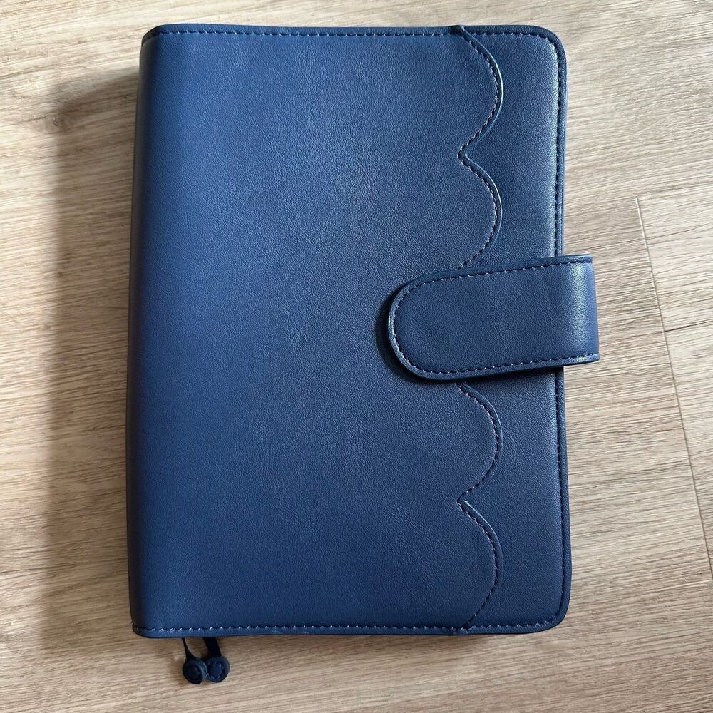 Aura Estelle Planner Cover Airy A5 Scalloped Pocket Version 2 Medieval Blue